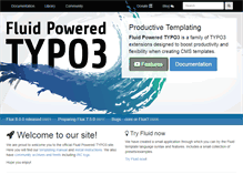 Tablet Screenshot of fluidtypo3.org